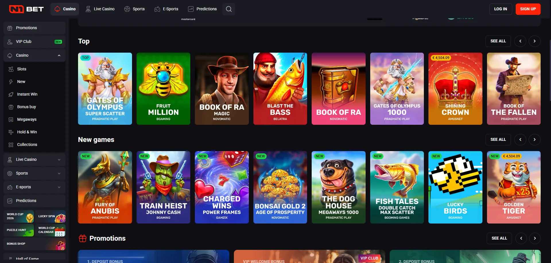 n1bet Casino Spielangebot – über 10.000 Slots und Tischspiele